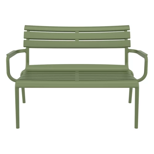 PARIS ΚΑΝΑΠΕΣ OLIVE GREEN 116X70X75εκ. ΠΟΛ/ΝΙΟΥ