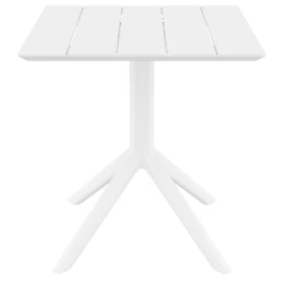 PARIS WHITE 70X70X74εκ. ΤΡΑΠΕΖΙ ΠΟΛ/ΝΙΟΥ