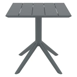 PARIS DARK GREY 70X70X74εκ. ΤΡΑΠΕΖΙ ΠΟΛ/ΝΙΟΥ