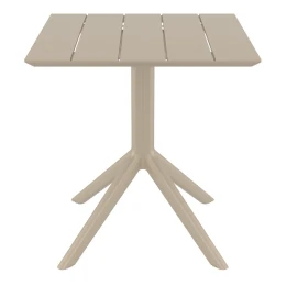 PARIS TAUPE 70X70X74εκ. ΤΡΑΠΕΖΙ ΠΟΛ/ΝΙΟΥ