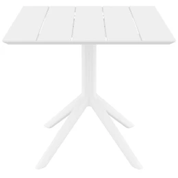 PARIS WHITE 80X80X74εκ. ΤΡΑΠΕΖΙ ΠΟΛ/ΝΙΟΥ