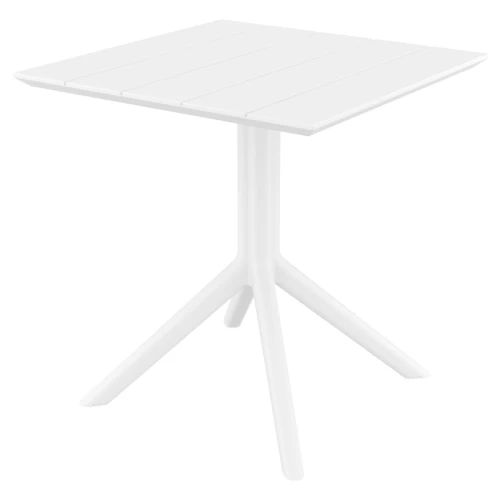 PARIS WHITE 80X80X74εκ. ΤΡΑΠΕΖΙ ΠΟΛ/ΝΙΟΥ