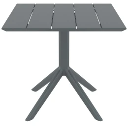 PARIS DARK GREY 80X80X74εκ. ΤΡΑΠΕΖΙ ΠΟΛ/ΝΙΟΥ