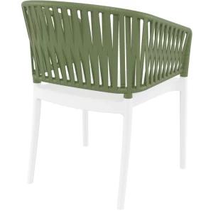PORTOFINO WHITE/OLIVE GREEN ΠΟΛΥΘΡΟΝΑ ΠΟΛ/ΝΙΟΥ 58X58X80εκ.