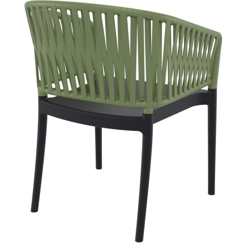 PORTOFINO BLACK/OLIVE GREEN ΠΟΛΥΘΡΟΝΑ ΠΟΛ/ΝΙΟΥ 58X58X80εκ.