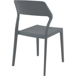 SNOW DARK GREY ΚΑΡΕΚΛΑ ΠΟΛ/ΝΙΟΥ 52X56X83εκ.