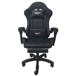 A6060 ΜΑΥΡΟ ΠΟΛΥΘΡΟΝΑ GAMING/ΜΕ ΥΠΟΠΟΔΙΟ 64X62X113-121εκ.