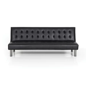 STATE BLACK PU ΚΑΝΑΠΕΣ-ΚΡΕΒΑΤΙ 180X79X74εκ.