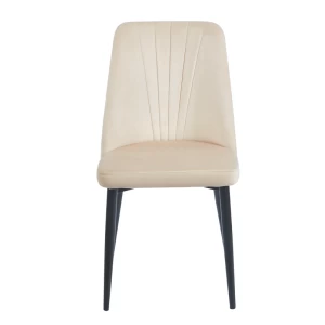 OLIVIA BEIGE VELVET ΥΦΑΣΜΑ ΚΑΡΕΚΛΑ ΜΕΤΑΛΛΙΚΗ 46(59)X58X85εκ.