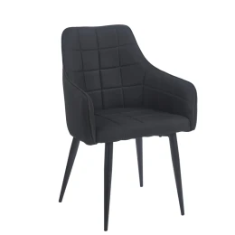 CAMERON BLACK ΥΦΑΣΜΑ ΠΟΛΥΘΡΟΝΑ ΜΕΤΑΛΛΙΚΗ 58X56X87εκ.