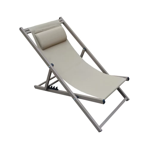 DEVIN ΣΕΖΛΟΝΓΚ CAPPUCCINO ΑΛΟΥΜΙΝΙΟΥ 58X95-102X78-95εκ.
