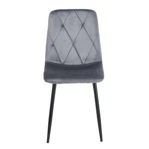 EVA GREY VELVET ΥΦΑΣΜΑ ΚΑΡΕΚΛΑ ΜΕΤΑΛΛΙΚΗ 43X55X90εκ.