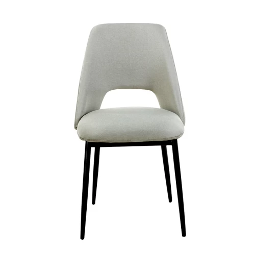 MADISON L. BEIGE ΥΦΑΣΜΑ ΚΑΡΕΚΛΑ ΜΕΤΑΛΛΙΚΗ 45X54X83εκ.