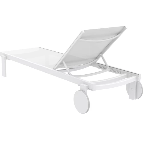 CASABLANCA ΞΑΠΛΩΣΤΡΑ WHITE/WHITE ΑΛΟΥΜ-ΠΟΛ/ΝΙΟΥ 74X190X31εκ.