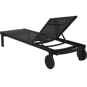 CASABLANCA ΞΑΠΛΩΣΤΡΑ BLACK/BLACK ΑΛΟΥΜ-ΠΟΛ/ΝΙΟΥ 74X190X31εκ.