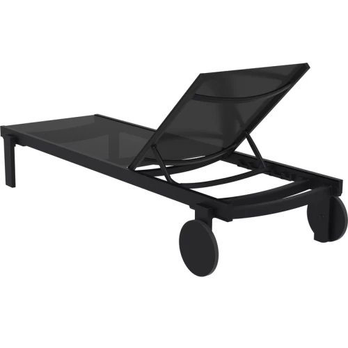 CASABLANCA ΞΑΠΛΩΣΤΡΑ BLACK/BLACK ΑΛΟΥΜ-ΠΟΛ/ΝΙΟΥ 74X190X31εκ.