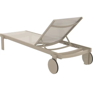 CASABLANCA ΞΑΠΛΩΣΤΡΑ TAUPE/TAUPE ΑΛΟΥΜ-ΠΟΛ/ΝΙΟΥ 74X190X31εκ.