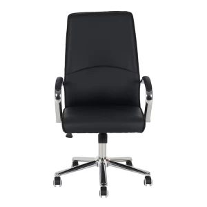 A9930 ΜΑΥΡO PU ΠΟΛΥΘΡΟΝΑ ΓΡΑΦΕΙΟΥ 60X65X48-105/58-114εκ.