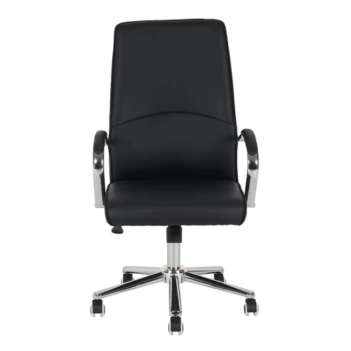 A9930 ΜΑΥΡO PU ΠΟΛΥΘΡΟΝΑ ΓΡΑΦΕΙΟΥ 60X65X48-105/58-114εκ.