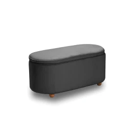 FOSTER ΣΚΑΜΠΟ VELVET GREY ΜΕ ΑΠΟΘ. ΧΩΡΟ 99Χ45X45εκ.