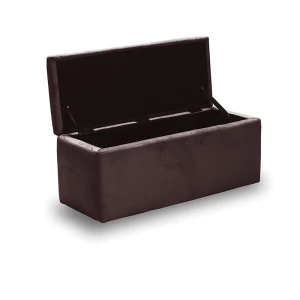 LIDO ΣΚΑΜΠΟ VELVET BROWN ΜΕ ΑΠΟΘ. ΧΩΡΟ 101X41X42εκ.