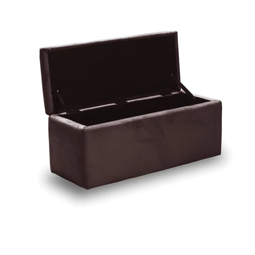 LIDO ΣΚΑΜΠΟ VELVET BROWN ΜΕ ΑΠΟΘ. ΧΩΡΟ 101X41X42εκ.