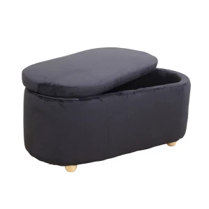 FOSTER ΣΚΑΜΠΟ VELVET BLACK ΜΕ ΑΠΟΘ. ΧΩΡΟ 99Χ45X45εκ.