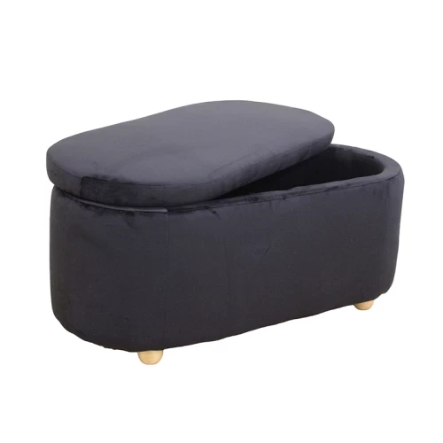 FOSTER ΣΚΑΜΠΟ VELVET BLACK ΜΕ ΑΠΟΘ. ΧΩΡΟ 99Χ45X45εκ.