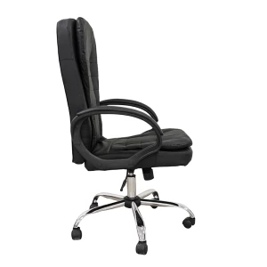 A9938 ΜΑΥΡΟ PVC ΠΟΛΥΘΡΟΝΑ ΓΡΑΦΕΙΟΥ 67Χ65Χ52-112/62-121εκ.