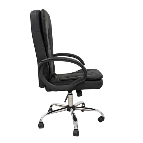 A9938 ΜΑΥΡΟ PVC ΠΟΛΥΘΡΟΝΑ ΓΡΑΦΕΙΟΥ 67Χ65Χ52-112/62-121εκ.