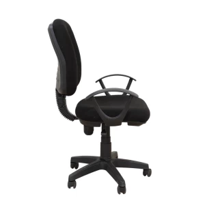 BS750 ΜΑΥΡΟ ΥΦΑΣΜΑ ΠΟΛΥΘΡΟΝΑ ΓΡΑΦΕΙΟΥ 64X56X41-90/51-98εκ.