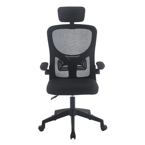 A9945 ΜΑΥΡO MESH ΠΟΛΥΘΡΟΝΑ ΓΡΑΦΕΙΟΥ 59X60X46-113/56-126εκ.