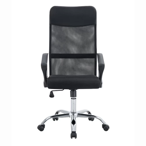 A9943 ΜΑΥΡΟ MESH ΠΟΛΥΘΡΟΝΑ ΓΡΑΦΕΙΟΥ 56X59X45-108/55-118εκ.