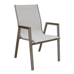 SELBY CAPPUCCINO/WHITE TEXT ΜΕΤΑΛΛΙΚΗ ΠΟΛ/ΝΑ 56Χ64Χ90εκ.