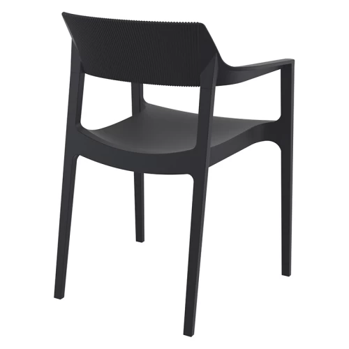 TULUM BLACK ΠΟΛΥΘΡΟΝΑ ΠΟΛ/ΝΙΟΥ 55X52X79εκ.