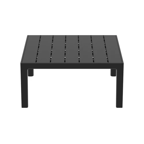 PORTOFINO LOUNGE ΤΡΑΠΕΖΙ BLACK 70X70X33εκ. ΠΟΛ/ΝΙΟΥ