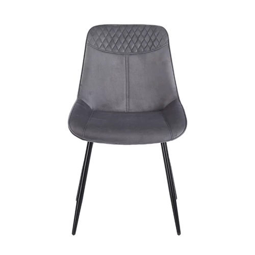 TEREA GREY VELVET ΥΦΑΣΜΑ ΚΑΡΕΚΛΑ ΜΕΤΑΛΛΙΚΗ 51X58X87εκ.