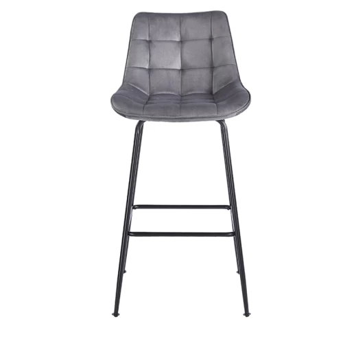 ERMINA GREY VELVET ΥΦΑΣΜΑ 75εκ. ΣΚΑΜΠΟ ΜΕΤΑΛΛΙΚΟ 49X50X75-104εκ.
