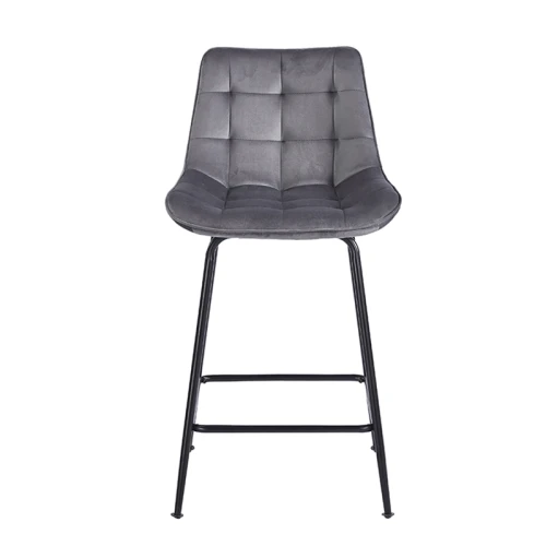 ERMINA GREY VELVET ΥΦΑΣΜΑ 64εκ. ΣΚΑΜΠΟ ΜΕΤΑΛΛΙΚΟ 49X50X64-94εκ.