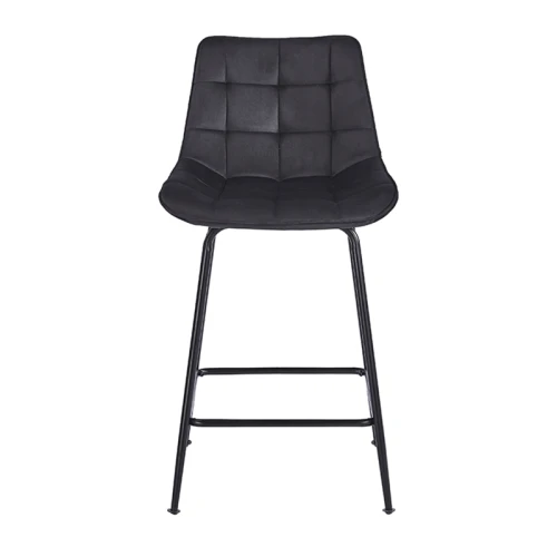 ERMINA BLACK VELVET ΥΦΑΣΜΑ 64εκ. ΣΚΑΜΠΟ ΜΕΤΑΛΛΙΚΟ 49X50X64-94εκ.
