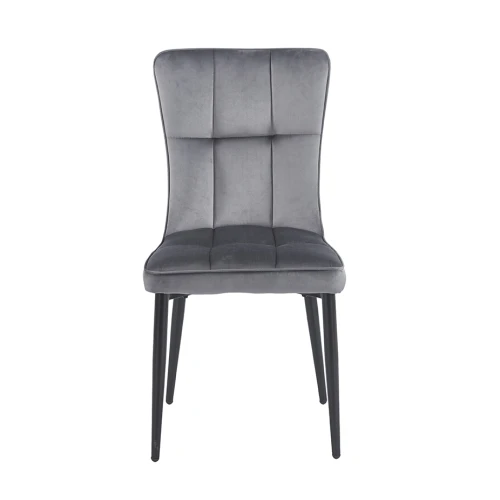 SELIN GREY VELVET ΥΦΑΣΜΑ ΚΑΡΕΚΛΑ ΜΕΤΑΛΛΙΚΗ 46X54X91εκ.