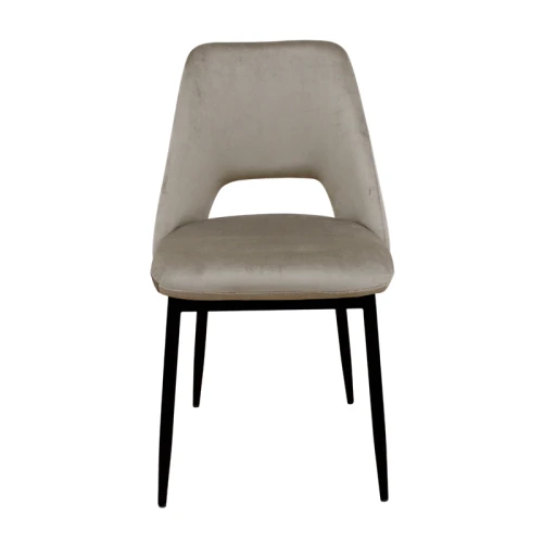 MADISON CAPPUCCINO VELVET ΥΦΑΣΜΑ ΚΑΡΕΚΛΑ ΜΕΤΑΛΛΙΚΗ 45X54X83εκ.