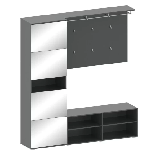 Σετ Εισόδου 3 Τεμ Crocus Με Καθρέπτη 208X40X189Εκ Σετ Εισόδου 3 Τεμ Crocus Με Καθρέπτη 208X40X189Εκ