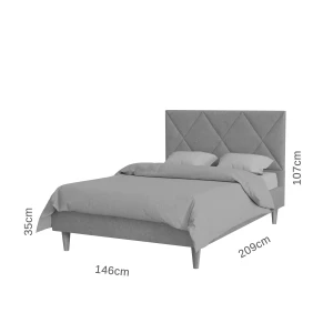 Κρεβάτι Fortuna Σάπιο Μήλο 140X200Cm