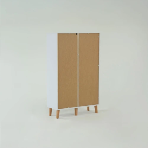 Ραφιέρα Timmy Λευκό-Γραφίτη-Γκρι 90X36X147Cm