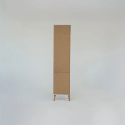 Βιβλιοθήκη Timmy Λευκό-Γραφίτη-Γκρι 46.8X36X199Cm