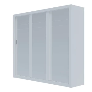 Ντουλάπα Grandio Λευκή Με Καθρέφτη 250X60X215Cm