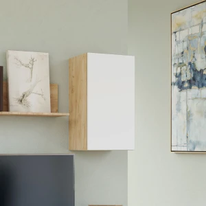Κρεμαστό Ντουλάπι Callisto Χρυσό Δρυς-Λευκό 40X30X70Cm