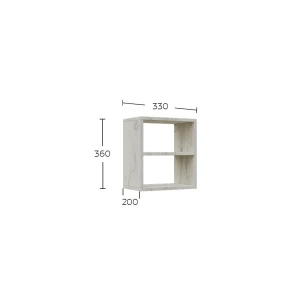 Κρεμαστό Ράφι Shelf Λευκό 33X20X36Cm