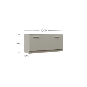 Παπουτσοθήκη Reno Cashmere 100X32X46Cm